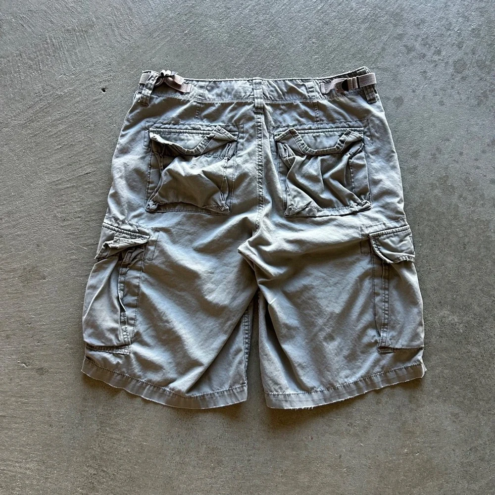 Vintage Polo Jeans Co Ralph Lauren Cargo Shorts Mens 31 Gray Military Gorpcore